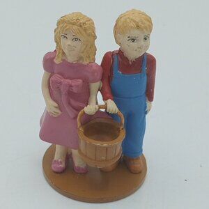 Jack & Jill Nursery Rhyme Cake Topper PVC Mother Goose Party Decor Bride Groom